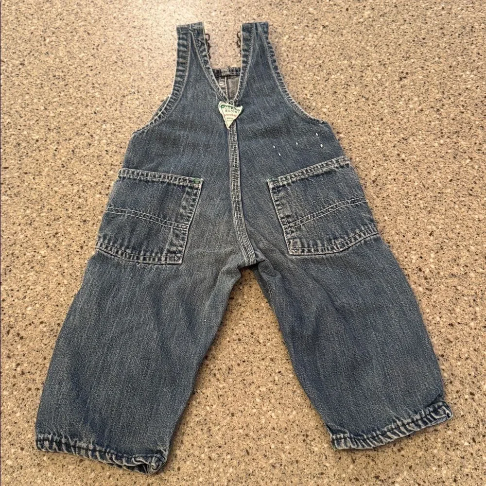 OSHKOSH B'GOSH Vintage Green Label Vestbak 60s Union Made Sanforized Overalls